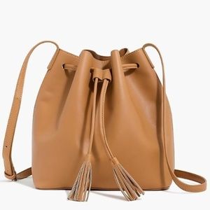 J. Crew Maxwell Drawstring Crossbody Bag Camel